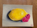 Lemon and Raspberries in 30 Strokes