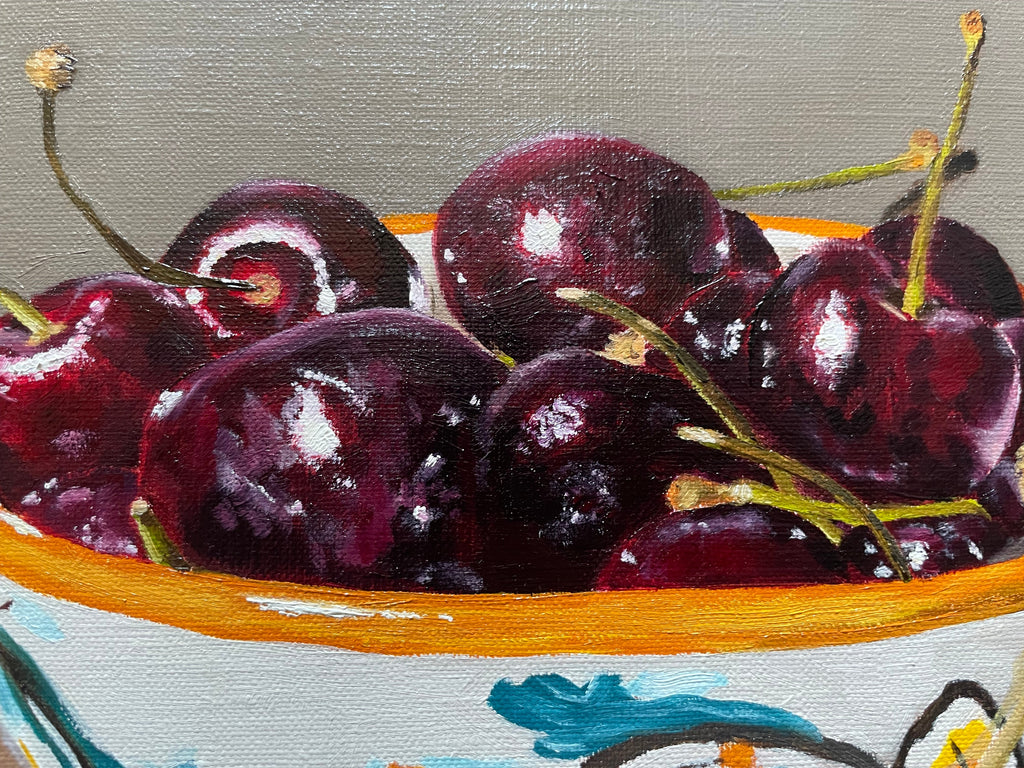Cherries in Bowl