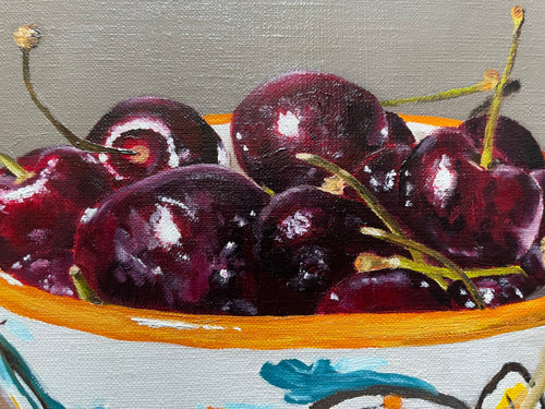 Cherries in Bowl