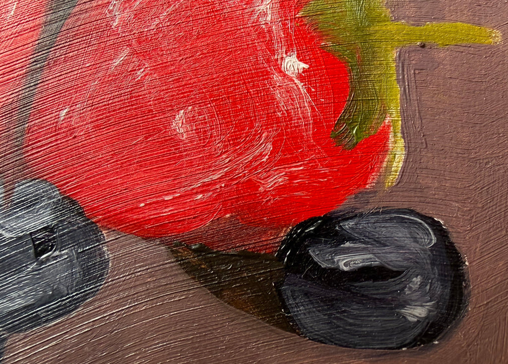 Strawberries and Blueberries in 30 Strokes