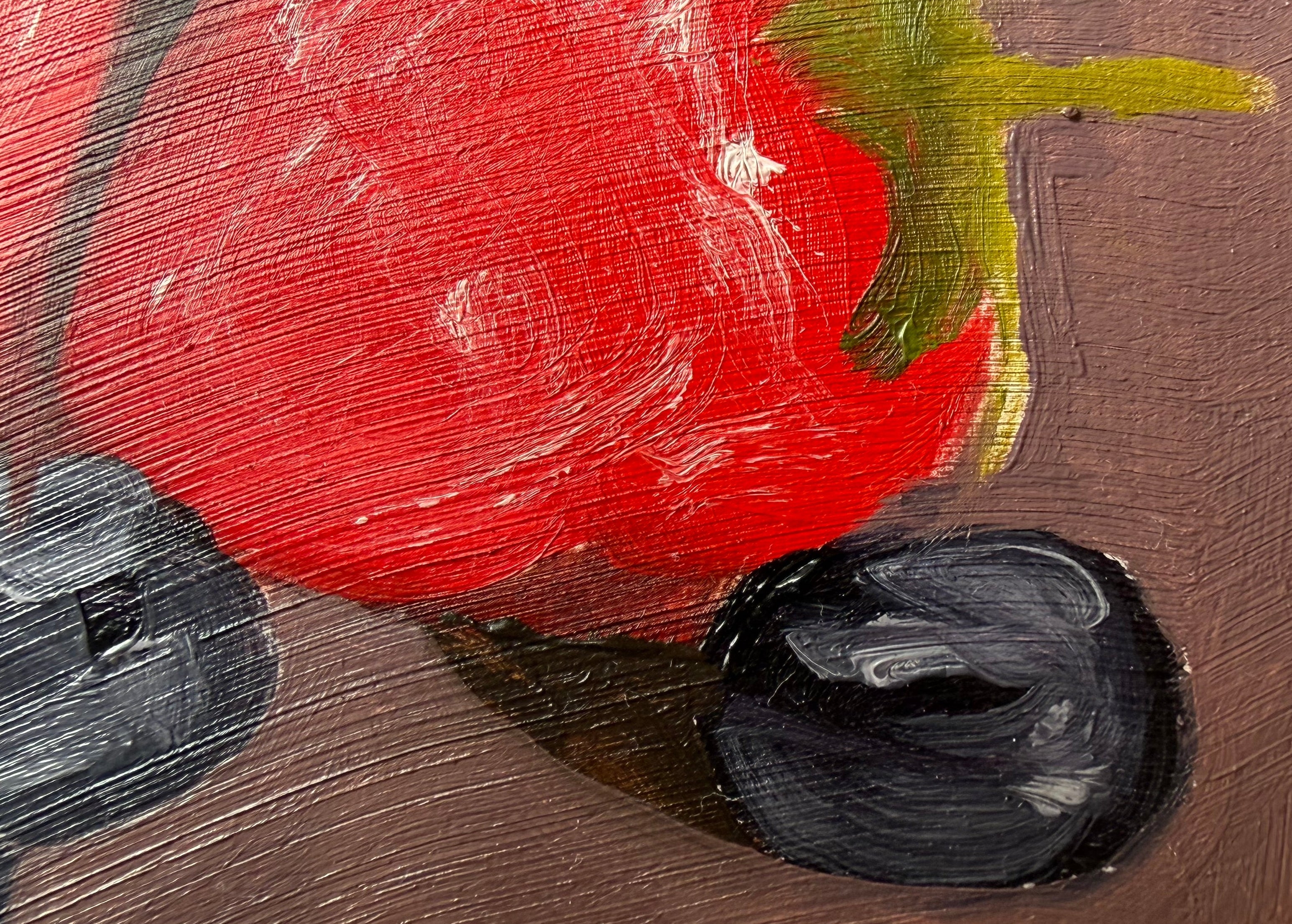 Strawberries and Blueberries in 30 Strokes