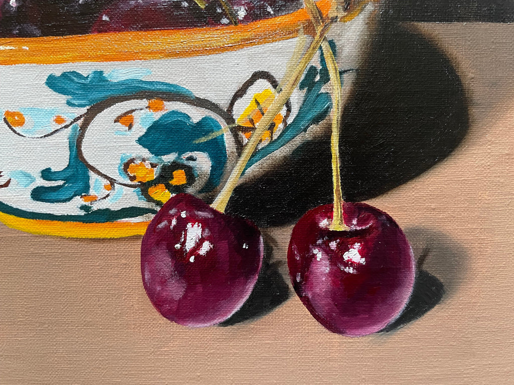 Cherries in Bowl