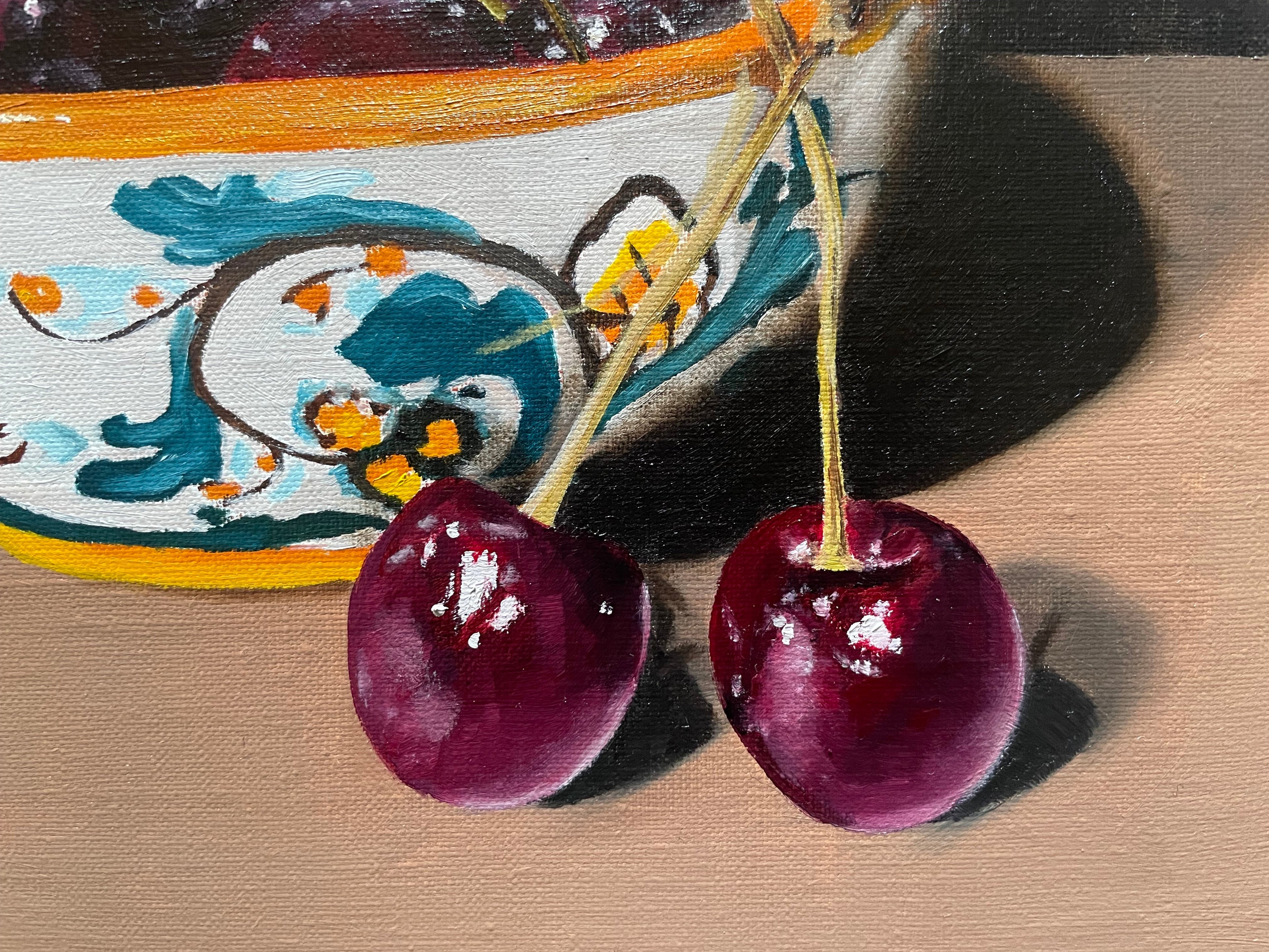 Cherries in Bowl